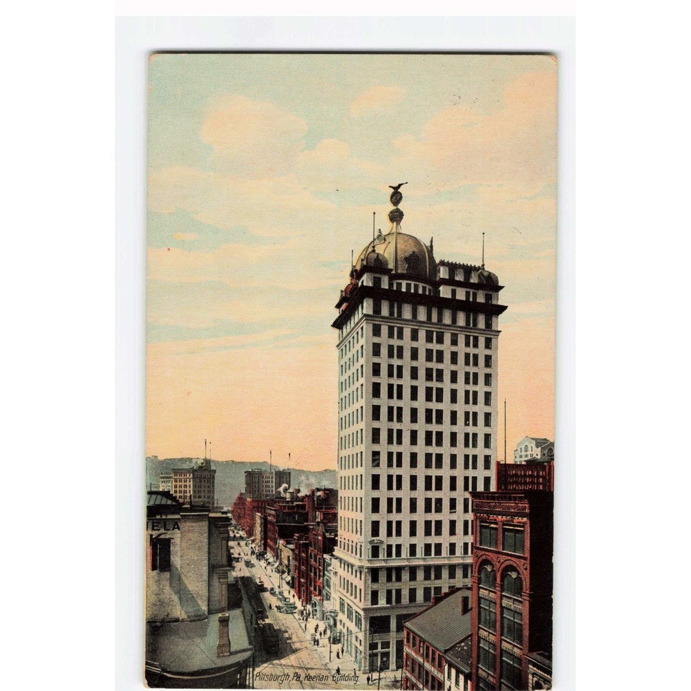 Vintage 1913 Keenan Building Pittsburgh PA Postcard Leighton & Valentine VG